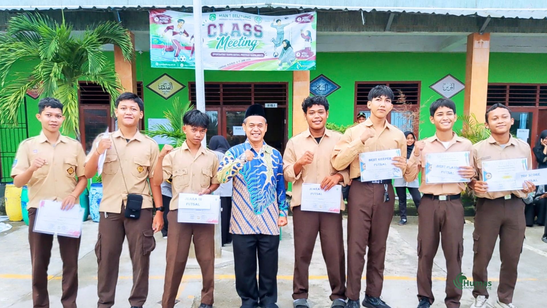 MAN 1 Belitung Akhiri Class Meeting 2026 dengan Penyerahan Penghargaan kepada Para Juara