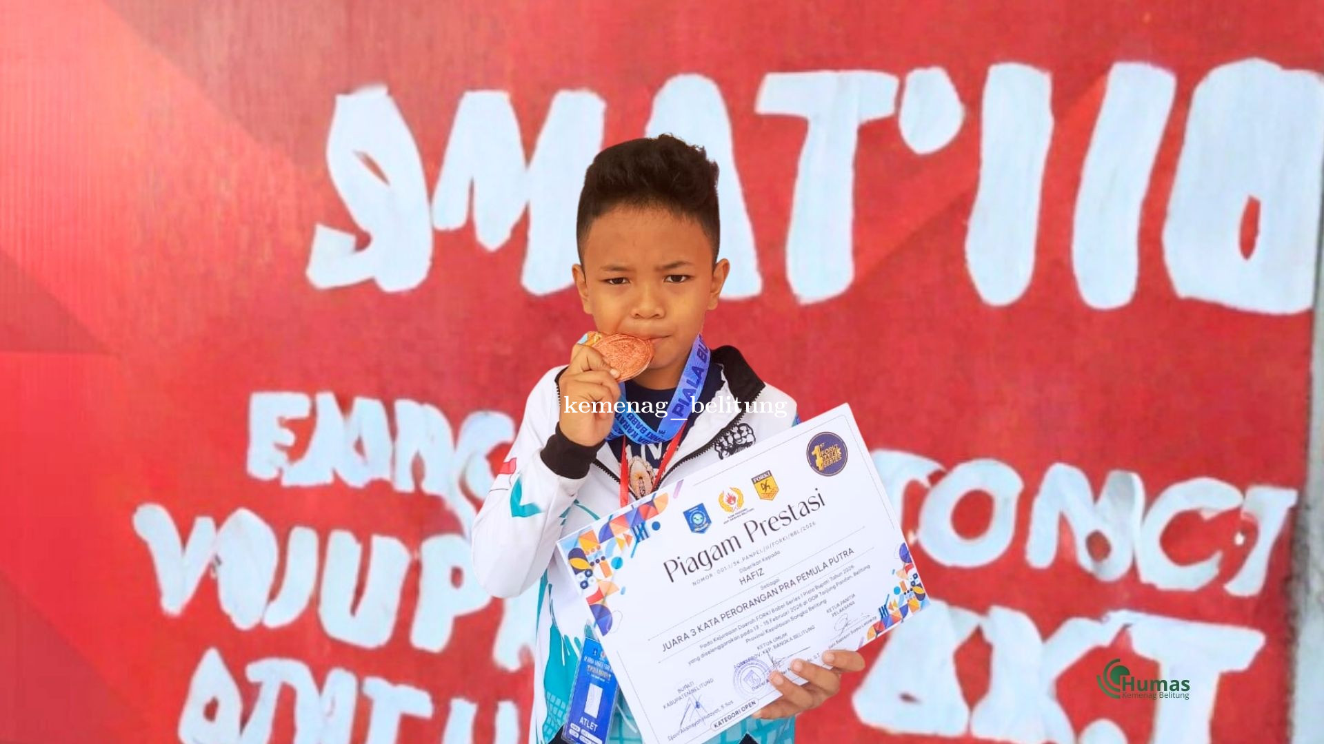 Murid MIN 1 Belitung Menjuarai Kejurda Karate Se-Babel Piala Bupati Belitung