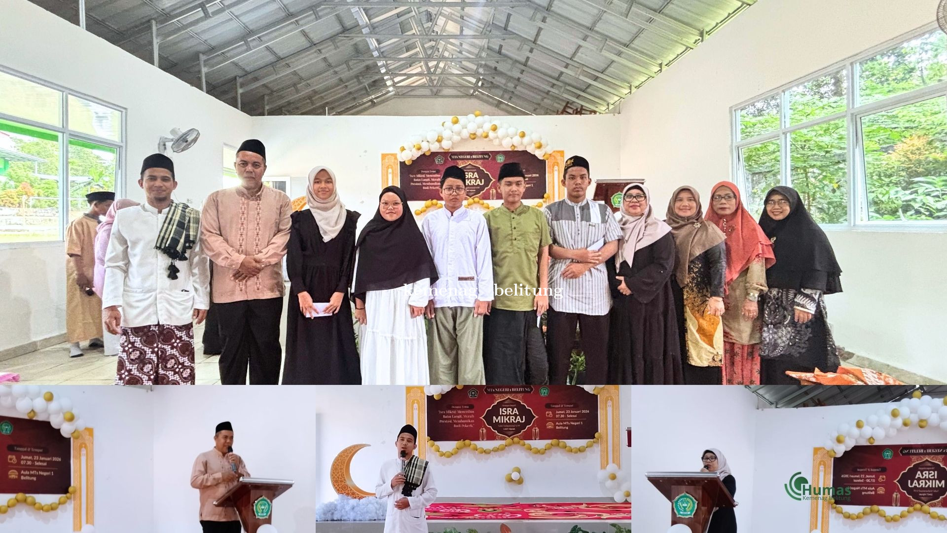 Kakan Kemenag Belitung Hadiri Peringatan Isra Mikraj 1447 H di MTsN 1 Belitung