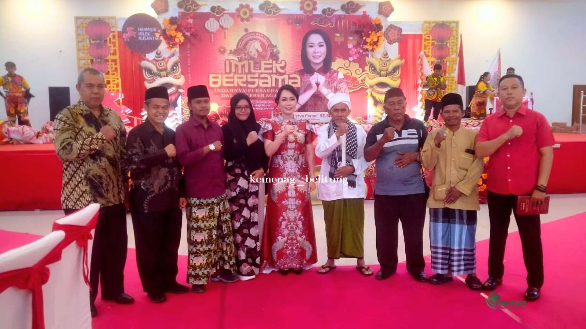 Hadiri Perayaan Imlek 2026, Kakan Kemenag Belitung Tegaskan Komitmen Jaga Kerukunan Umat Beragama