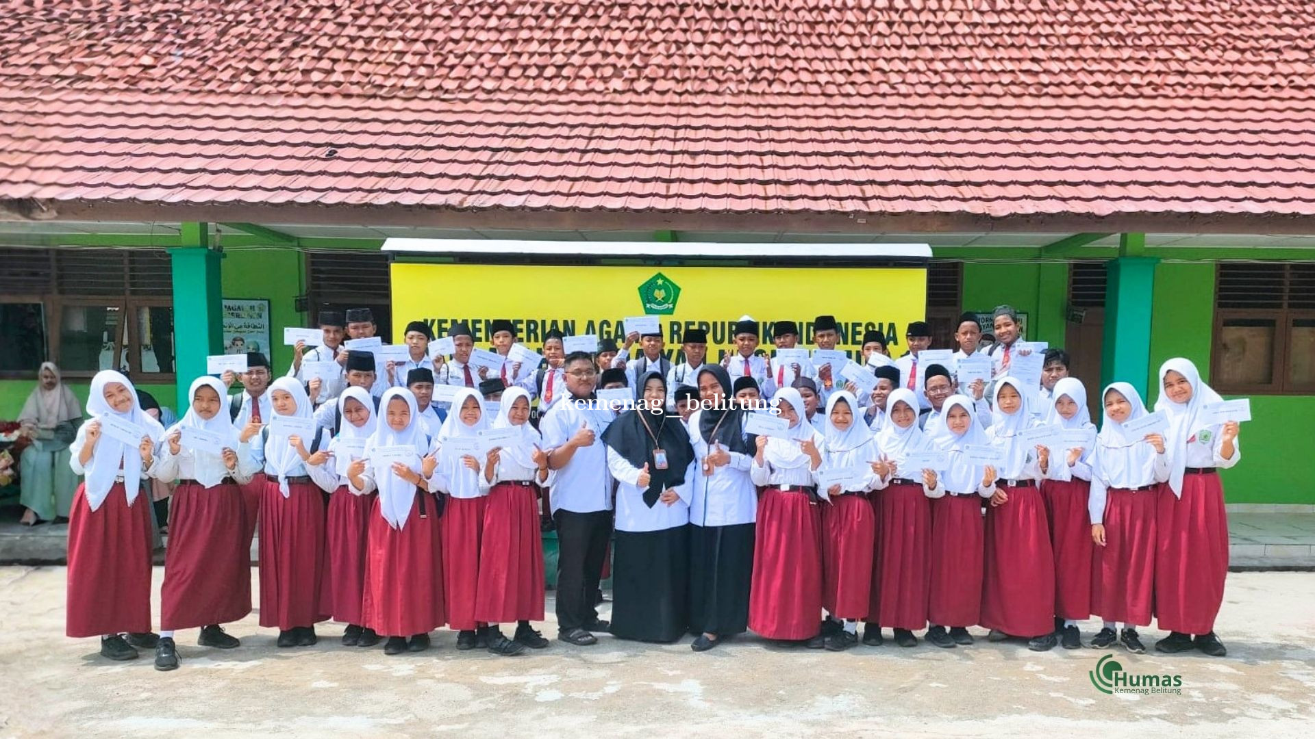 Murid MIN 1 Belitung Dinyatakan Lulus 100 Persen