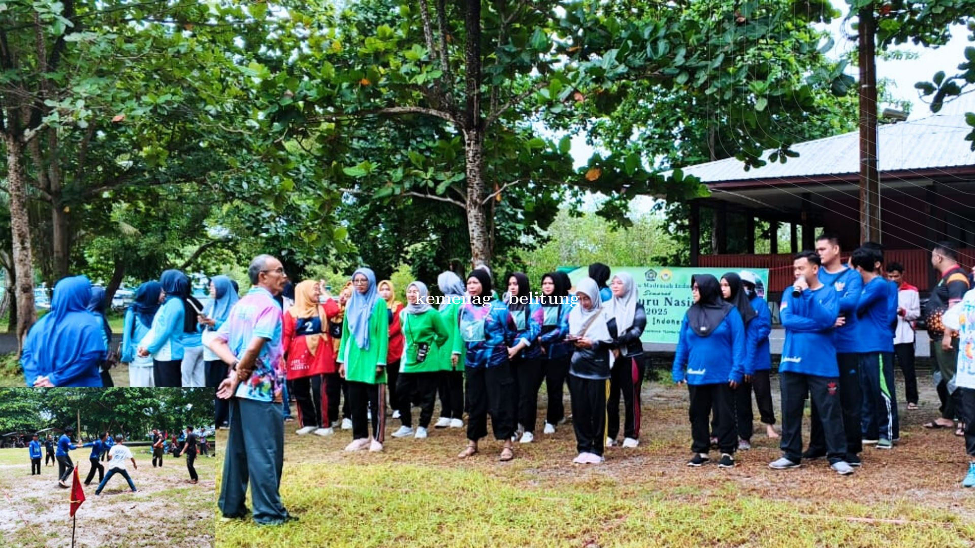 PGMI Belitung Meriahkan HGN 2025 dengan Lomba Hadang di Pantai Tanjung Pendam