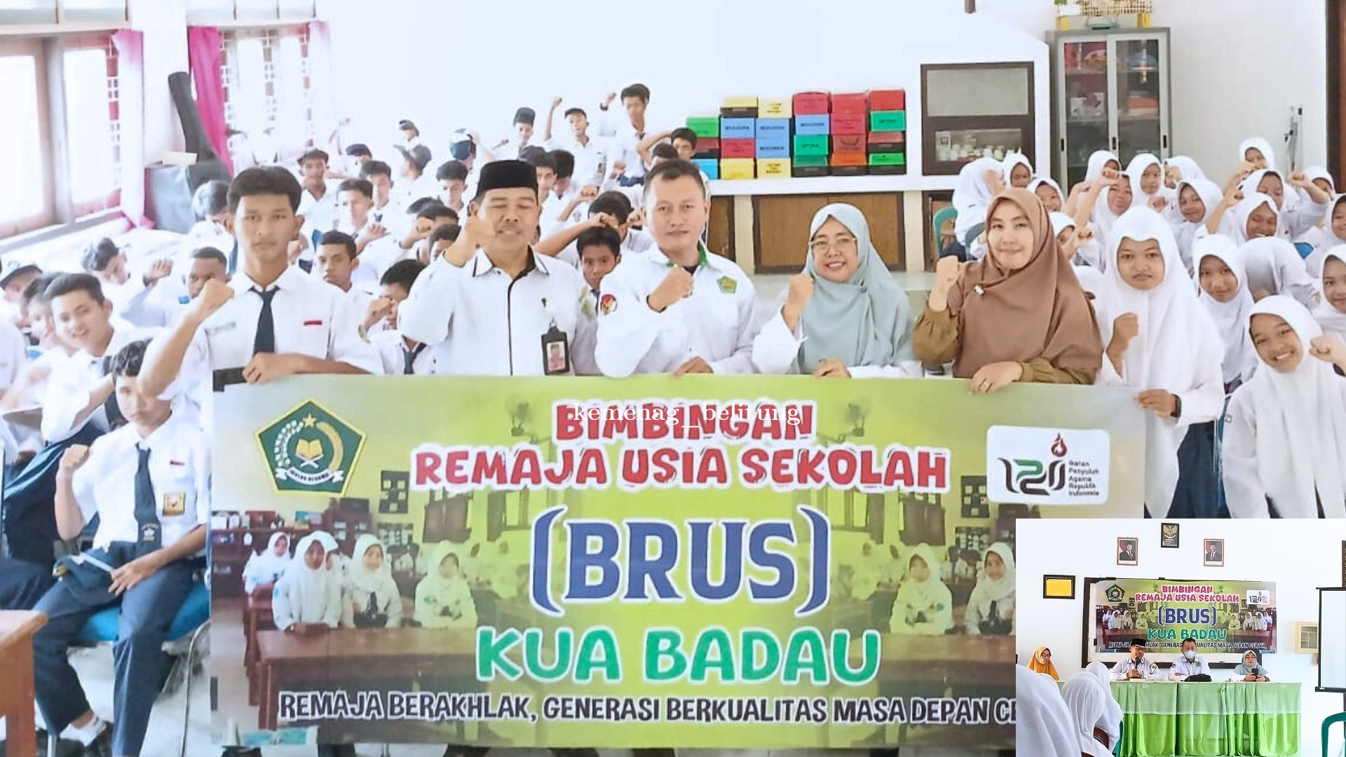 KUA Badau Gelar Bimbingan Remaja Usia Sekolah di SMPN 1 Badau: Cegah Kenakalan dan Pernikahan Dini