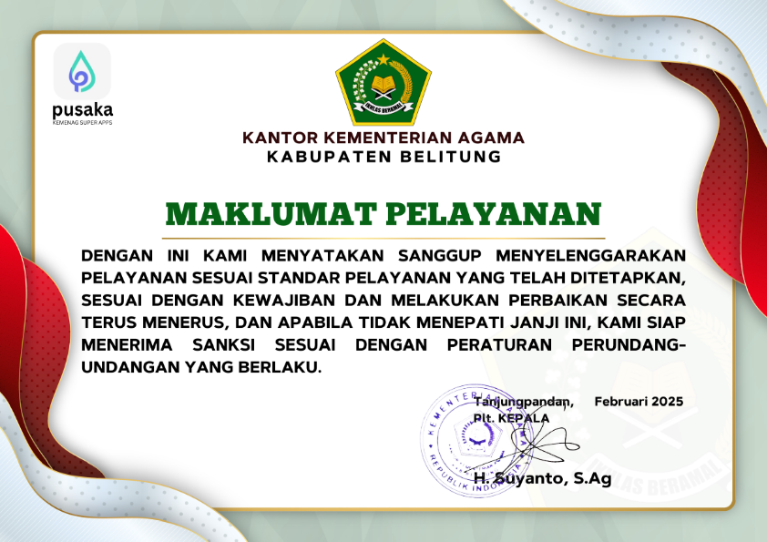 Maklumat Pelayanan PTSP